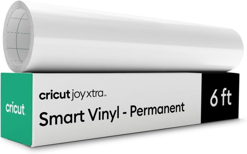 Cricut فينيل دائم ذكي لجهاز جوى إكسترا، أبيض (9.5 بوصة × 6 أقدام لف)</ - Image 1
